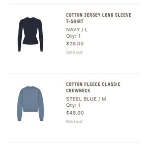 Cotton Jersey Long Sleeve